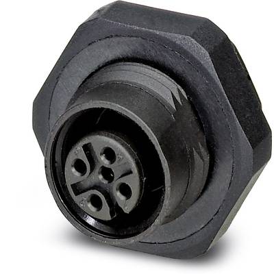 Čierny šesťpólový konektor, ktorý sa používa najmä v elektronických zariadeniach na zabezpečenie bezpečného a stabilného prepojenia.