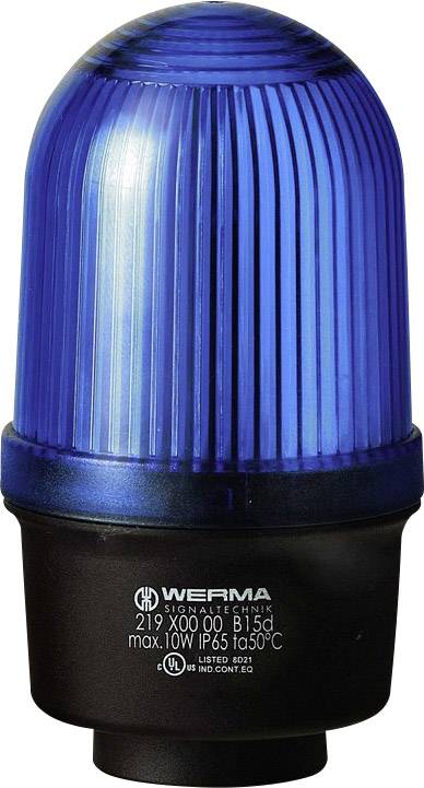 Werma Signaltechnik Signaallamp 219.500.00 219.500.00 Blauw Continulicht 12 V/AC, 12 V/DC, 24 V/AC, 24 V/DC, 48 V/AC, 48 V/DC, 110 V/AC, 230 V/AC afbeelding