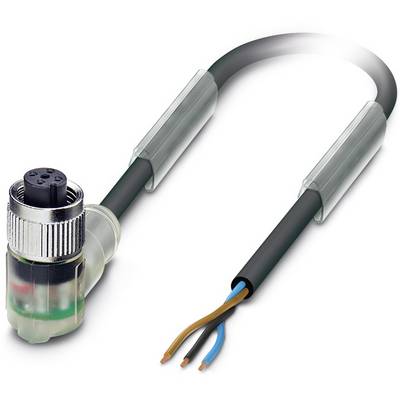Elektrický kábel s uhlovou zástrčkou na jednej strane a troma voľnými medenými vodičmi na strane druhej.