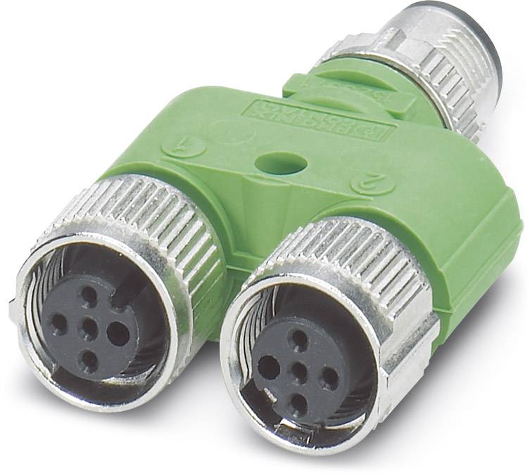 Phoenix Contact 1523968 Distributore e adattatore per sensore o attuatore M12 Adattatore con forma Y Numero di poli: 4 5 pz.