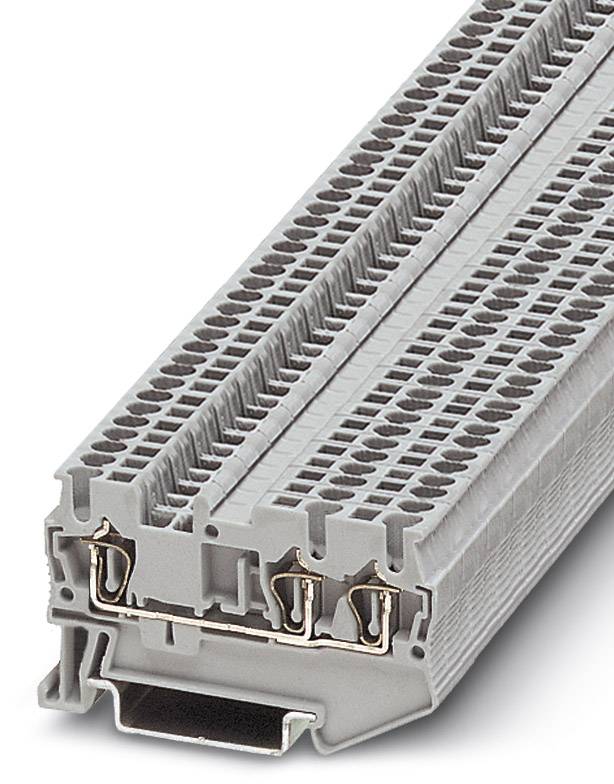 Bloc de jonction simple Phoenix Contact ST 1,5-TWIN 3031128 gris 50 pc(s)