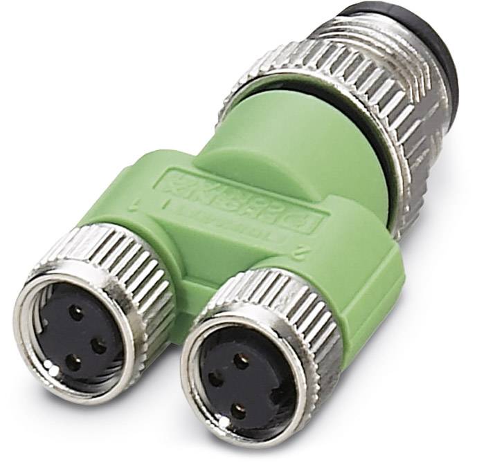 Phoenix Contact 1683471 Distributore e adattatore per sensore o attuatore M8, M12 Adattatore con forma Y Numero di poli: 3 5 pz.