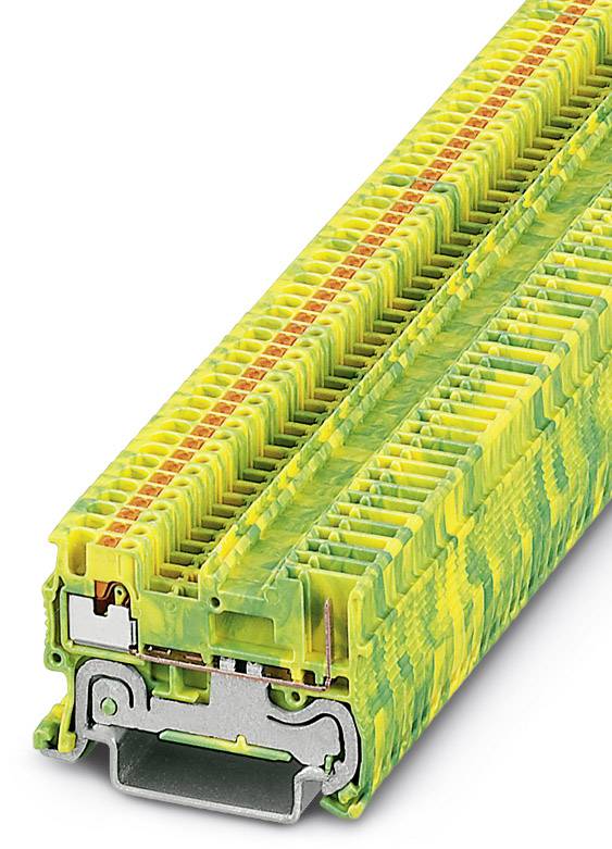 Bloc de jonction pour conducteur de protection PT 1,5/S/1P-PE Phoenix Contact PT 1,5/S/1P-PE 3212332 vert, jaune 50 pc(s)