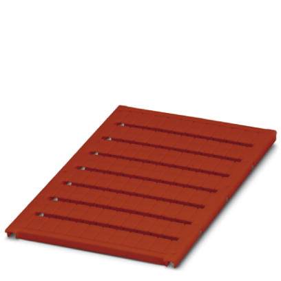 Červený škridlový strešný panel s viacerými paralelným ryhami pohľadovo zhora. Slúži ako strešný materiál.