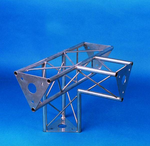 Alutruss DECOTRUSS SAT 42 3-bodová rampa rohové viazanie na 4 smery 90 °