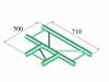 Alutruss BILOCK BQ2-PAT35H 2-bodová rampa T-kus 90 °