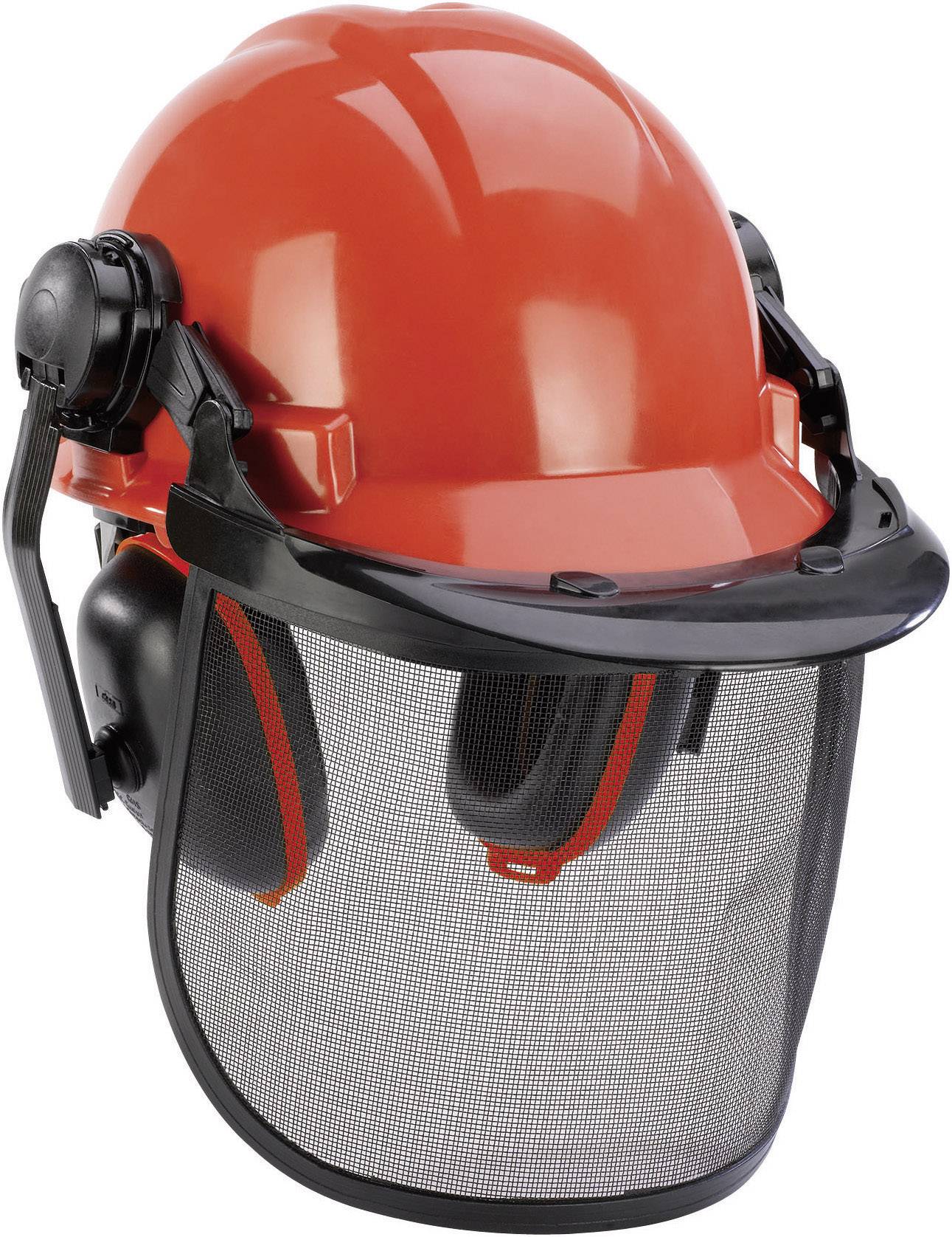 Einhell BG-SH 1 4500480 Casco forestale EN 1731, EN 397 Arancione, Nero