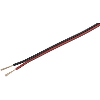 TRU COMPONENTS 1565746 kábel k reproduktoru  2 x 0.80 mm² červená, čierna 100 m