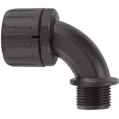 HellermannTyton 166-22206 HG34-90-M32 hadicová spojka čierna M32 28.10 mm 1 ks