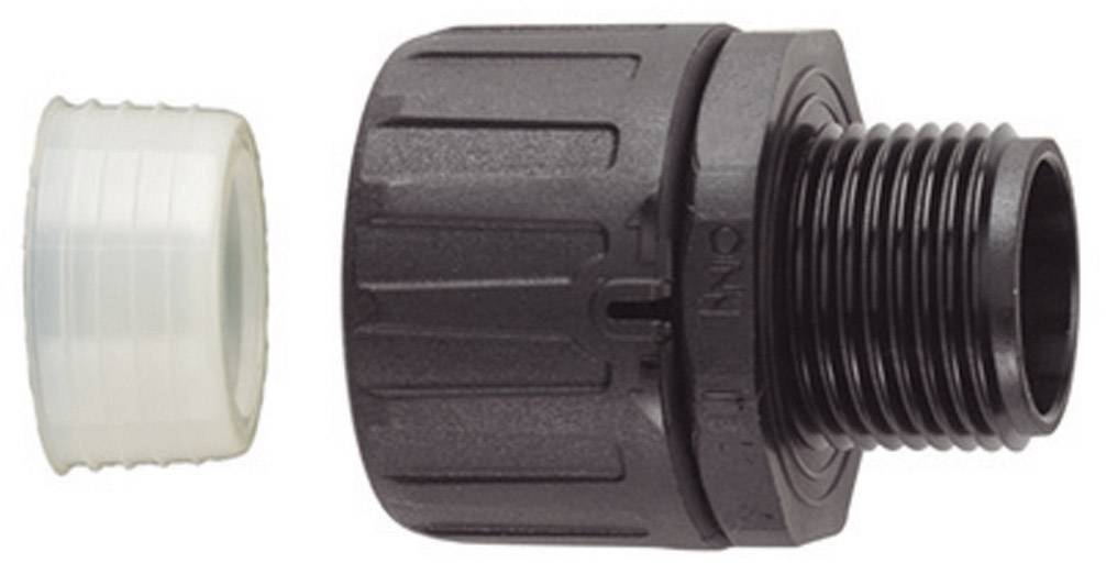 HellermannTyton 166-21603 HGL21-S-M20 Slangeforskruning Sort M20 16.70 mm Lige 1 stk