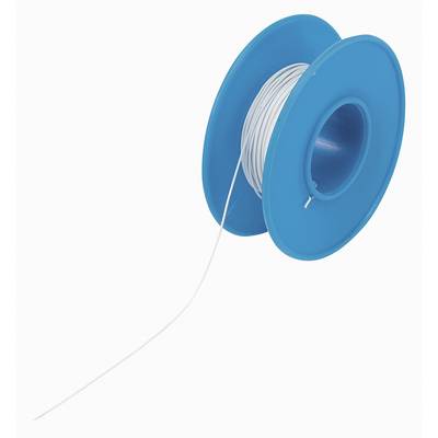TRU COMPONENTS 1566847 navíjací drôt, Wire Wrap, 1 x 0.13 mm², biela, 15 m