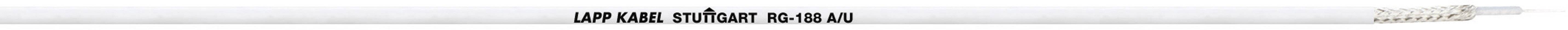 LAPP 2170003/1000 Coaxkabel Buitendiameter: 2.70 mm RG188 A/U 50 Ω Zwart 1000 m