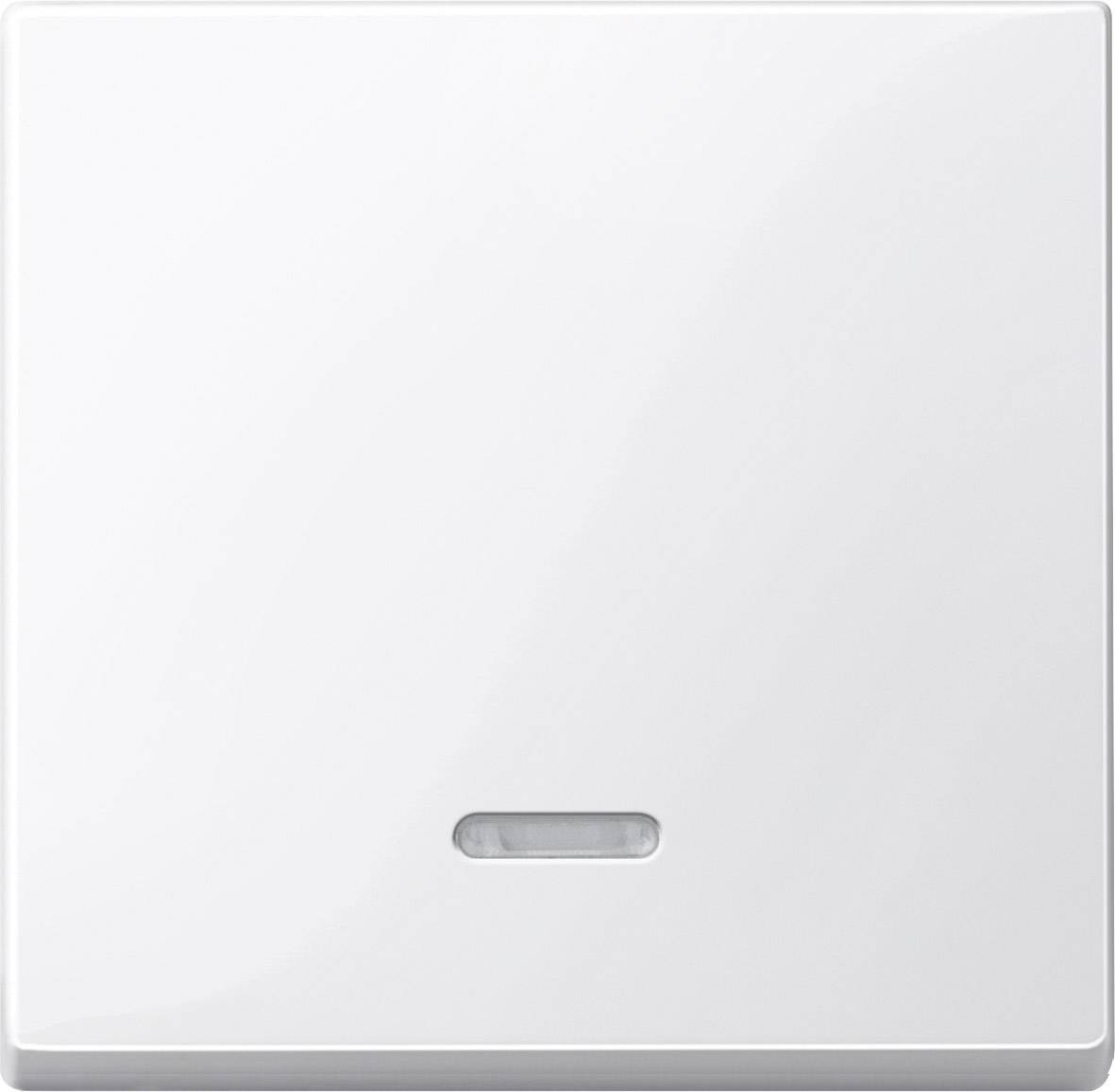 Merten Placca di copertura Interruttore di controllo System M, 1-M, M-Smart, M-Plan, M-Creativ bianco polare lucido 436019 1 pz.