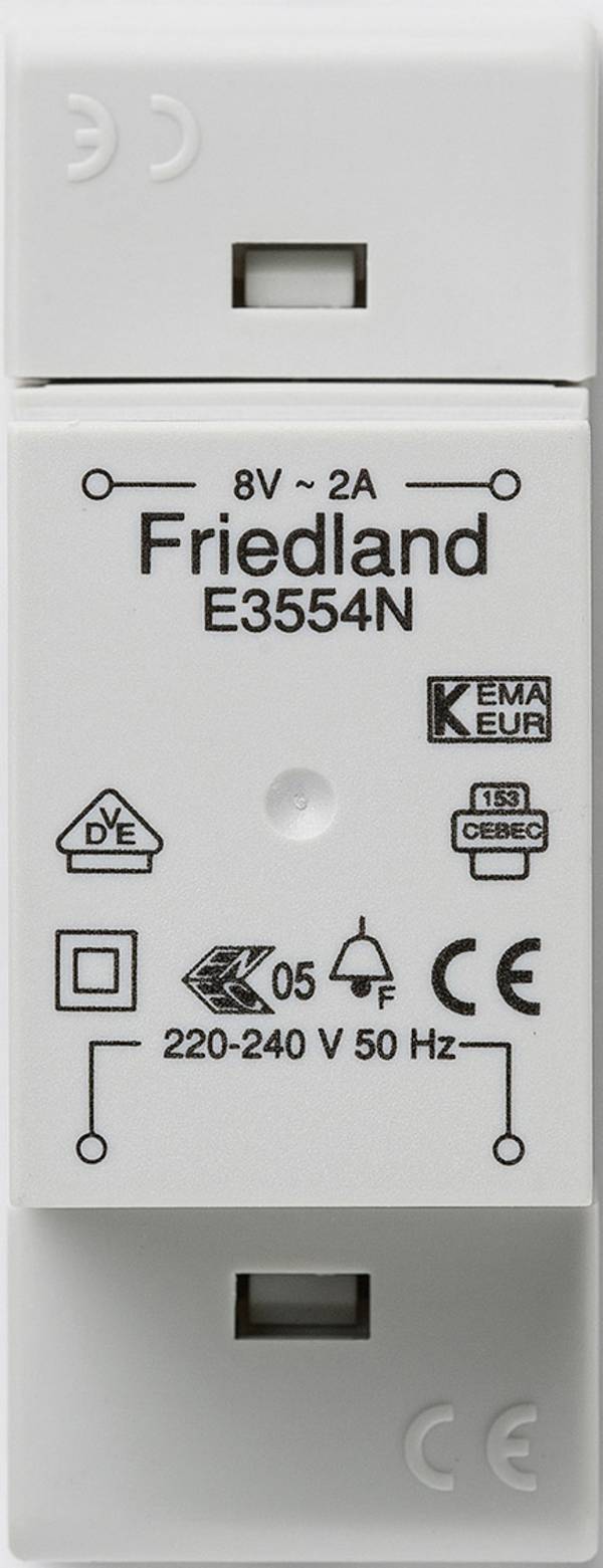 Honeywell Home E3554N zvončekový transformátor 8 V/AC 2 A