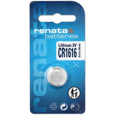 Renata gombíková batéria CR 1616 lítiová 50 mAh 3 V 1 ks-0