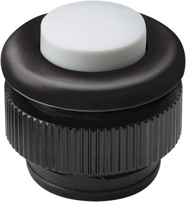 Grothe 61031 tlačidlá zvončeka  1-násobný čierna, biela 12 V/1,5 A