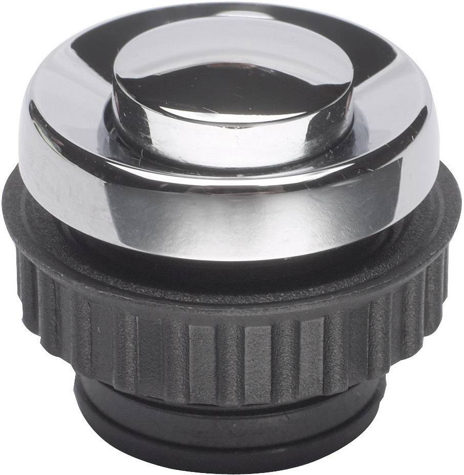Grothe 62054 Belknop 1-voudig Chroom 12 V/1, 5 A