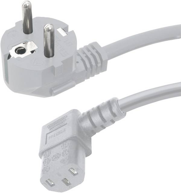 HAWA 1008239 IEC prepojovací kábel  sivá 2.50 m