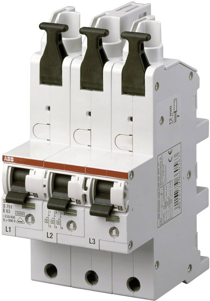 ABB 2CDS781001R4632 S751-E63 Interruttore magnetotermico 3 poli 63 A