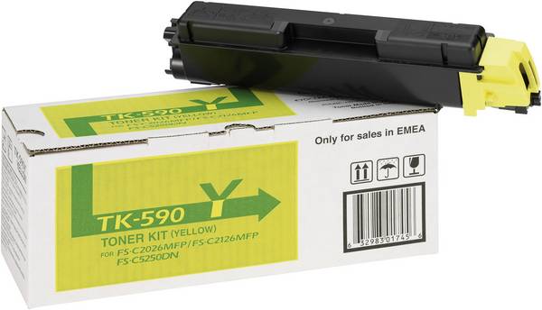 Kyocera TK-590Y náplň do tlačiarne originál  žltá Maximálny rozsah stárnek 5000 Seiten