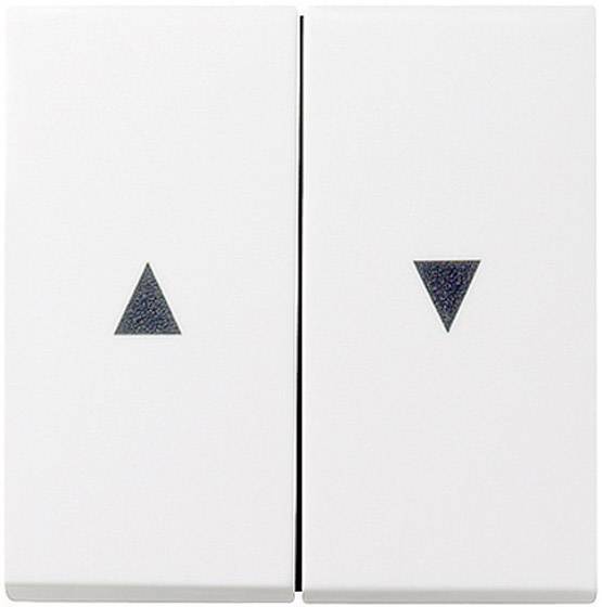 GIRA Cache Interrupteur pour stores System 55, Standard 55, E2, Event, Event transparent, Event opaque, Esprit, ClassiX blanc propre (brillant) 029403 1 pc(s) 3