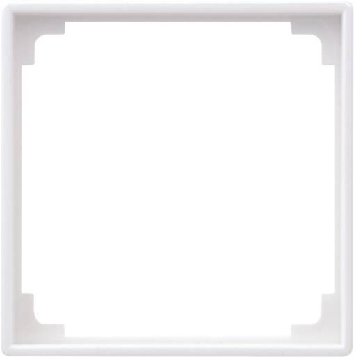 Prázdny, biely štvorcový fotorámček so zaoblenými rohmi, vhodný na umiestnenie vkladky alebo výsuvného prvku.