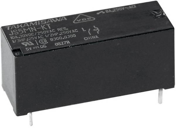 Fujitsu JS-05N-K, JS-05N-K relé do DPS, monostabilný, 1 cievka, 150 V/DC, 400 V/AC, 10 A, 1 ks