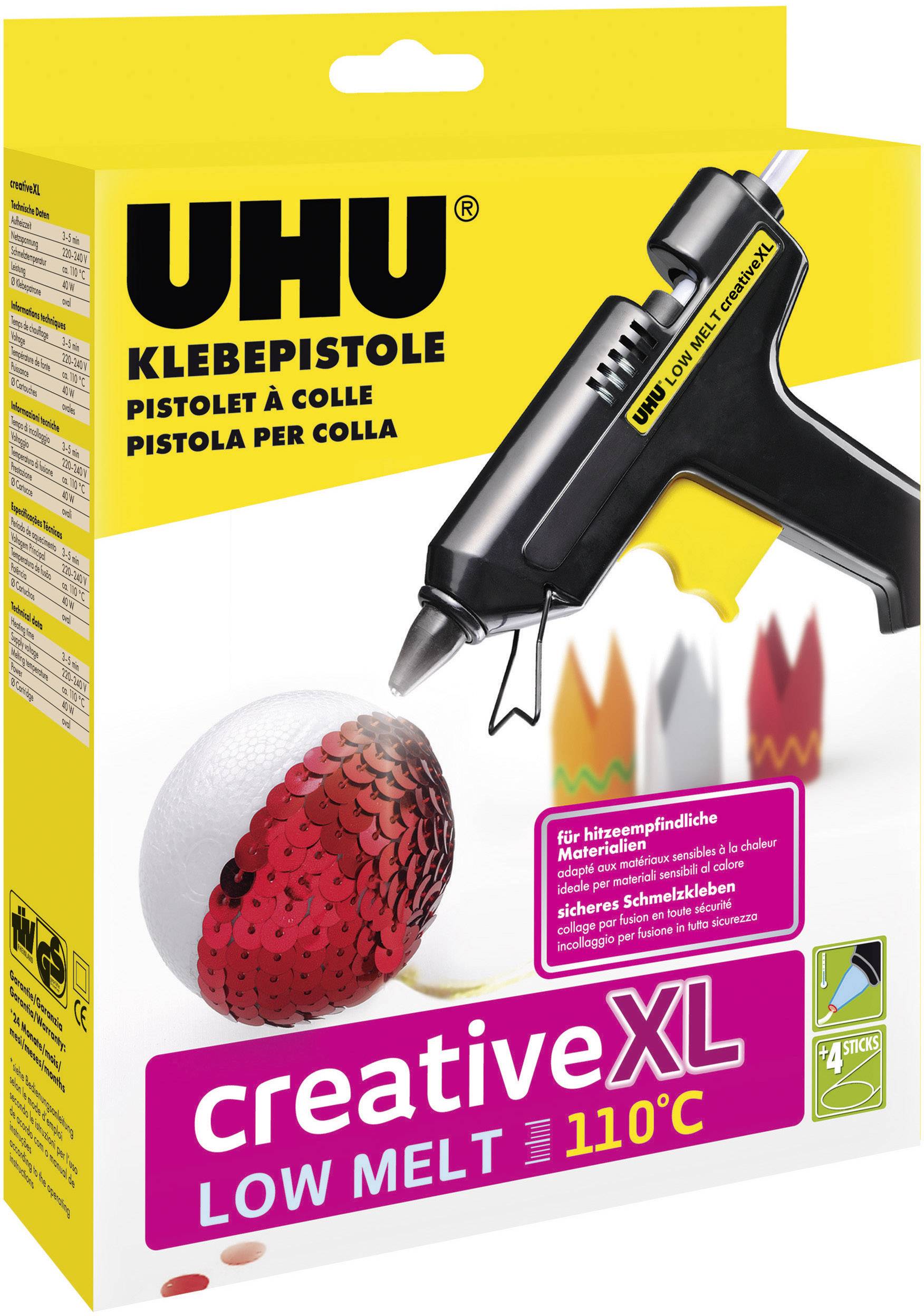 UHU Low Melt Creative XL Pistola colla a caldo 11 mm 40 W 1 pz.