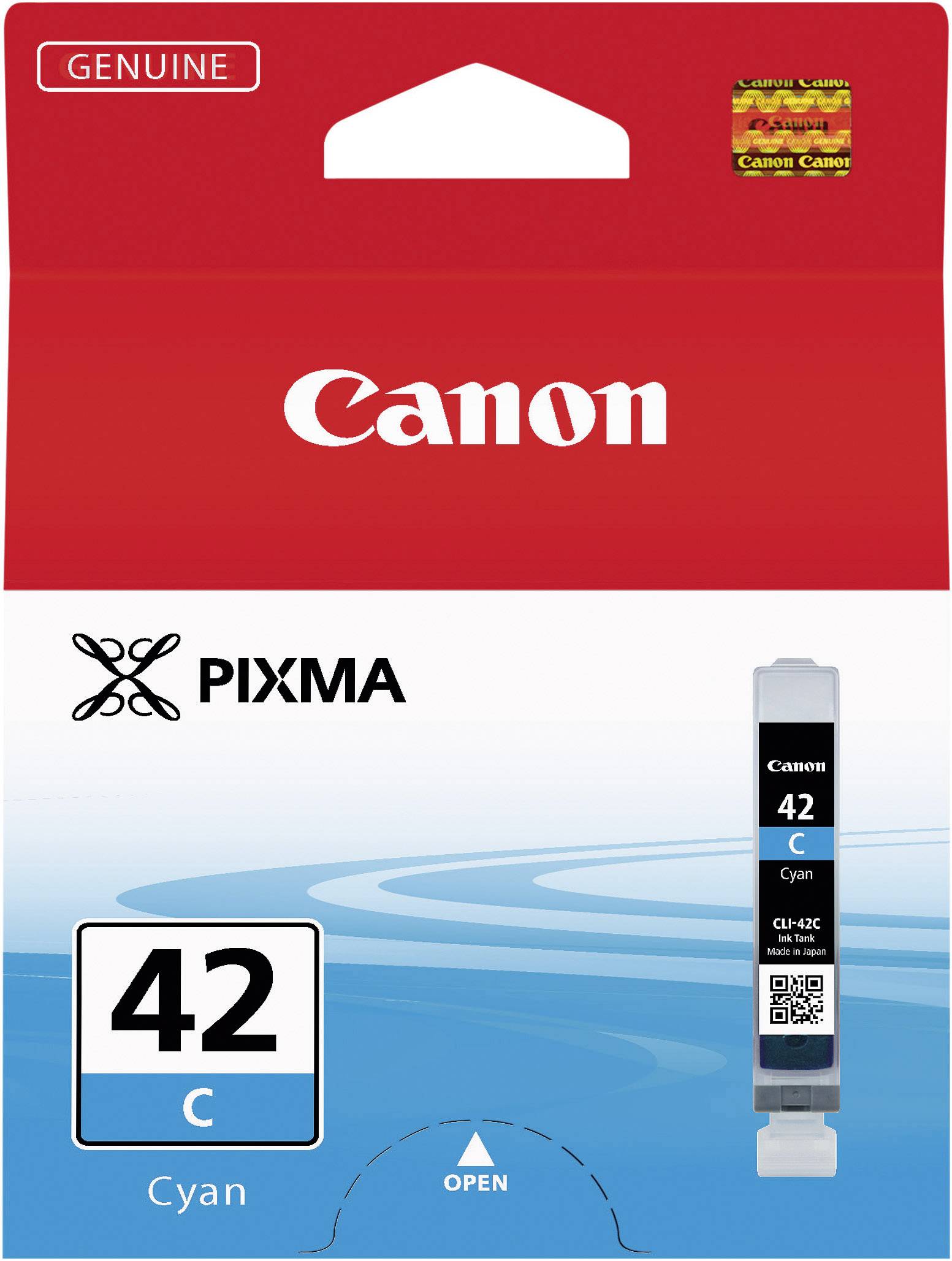 Atramentová kazeta Canon PIXMA 42 C Cyan, originálne balenie.