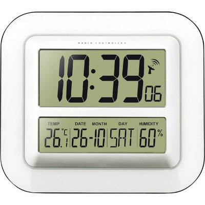 Digitálne nástenné hodiny ukazujú 10:39:06, dátum 26. október, sobota. Teplota 26°C, vlhkosť vzduchu 60%.