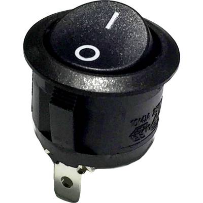 TRU COMPONENTS kolískový spínač R13-112A B/B 0-I 250 V/AC 6 A 1x vyp/zap s aretáciou 1 ks