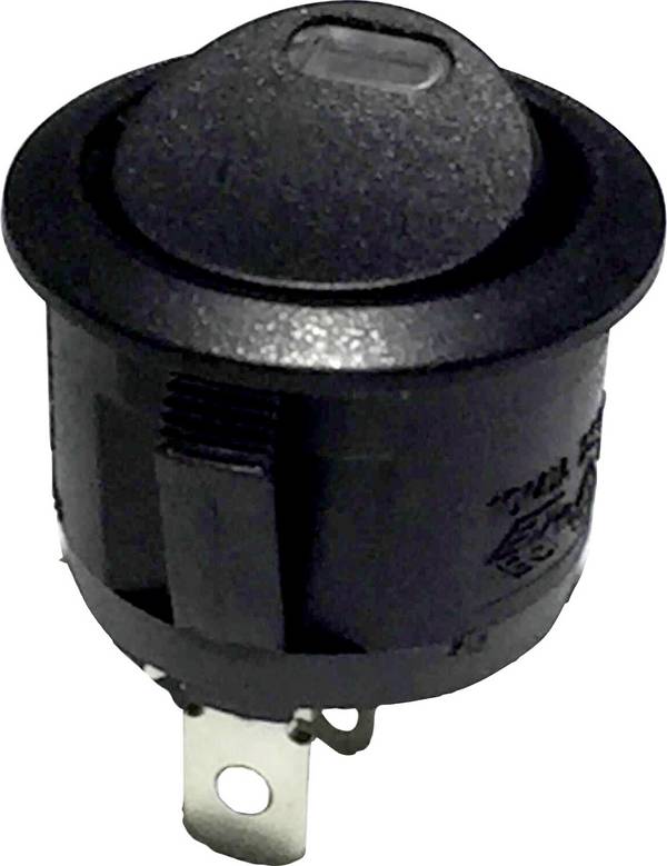 TRU COMPONENTS kolískový spínač R13-112L B/B RED 3V 250 V/AC 6 A 1x vyp/zap s aretáciou 1 ks