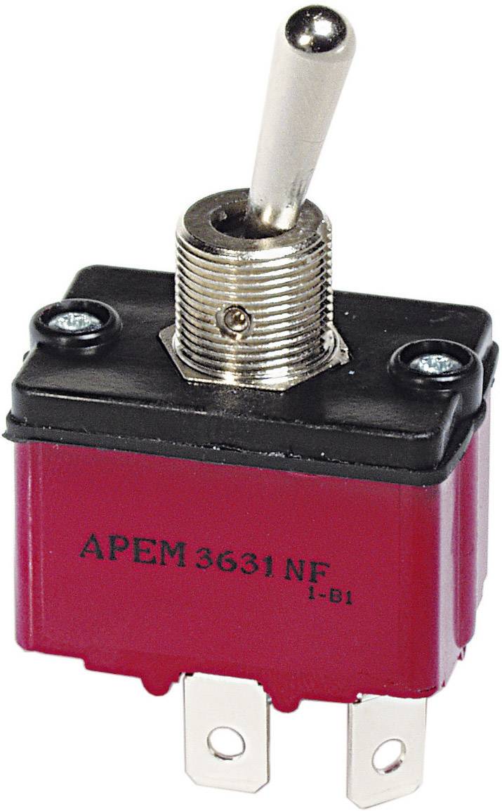 APEM 3637NF/2 3637NF/2 Interruttore a levetta 250 V/AC 6 A 1x (On) / Off / (On) Momentaneo / 0 / Momentaneo 1 pz.