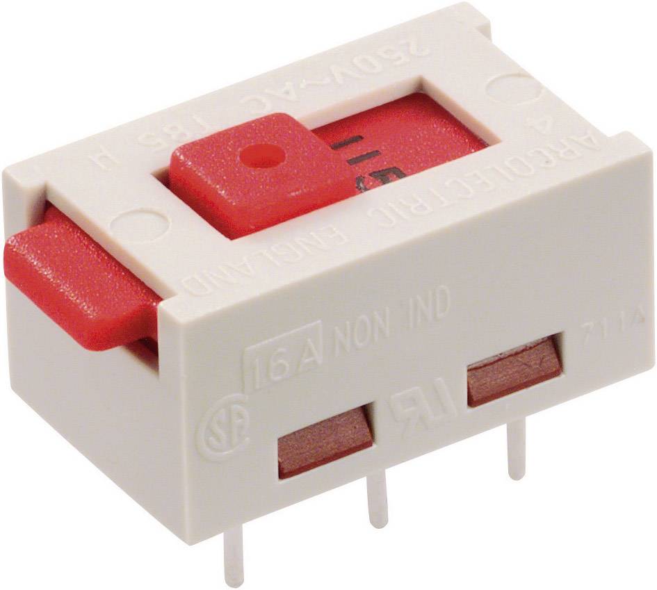 Arcolectric (Bulgin Ltd.) X22205CAAF X22205CAAF Schuifschakelaar 250 V/AC 6 A 2x aan/aan 1 stuk(s) afbeelding