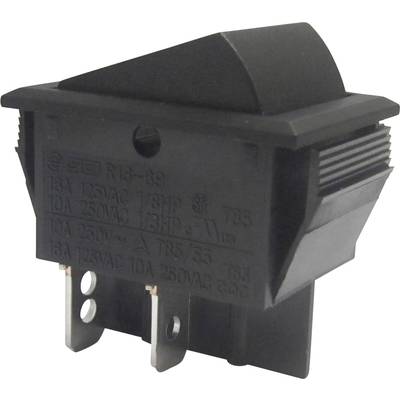 TRU COMPONENTS kolískový spínač TC-R13-69A-01 250 V/AC 10 A 2x vyp/zap s aretáciou 1 ks