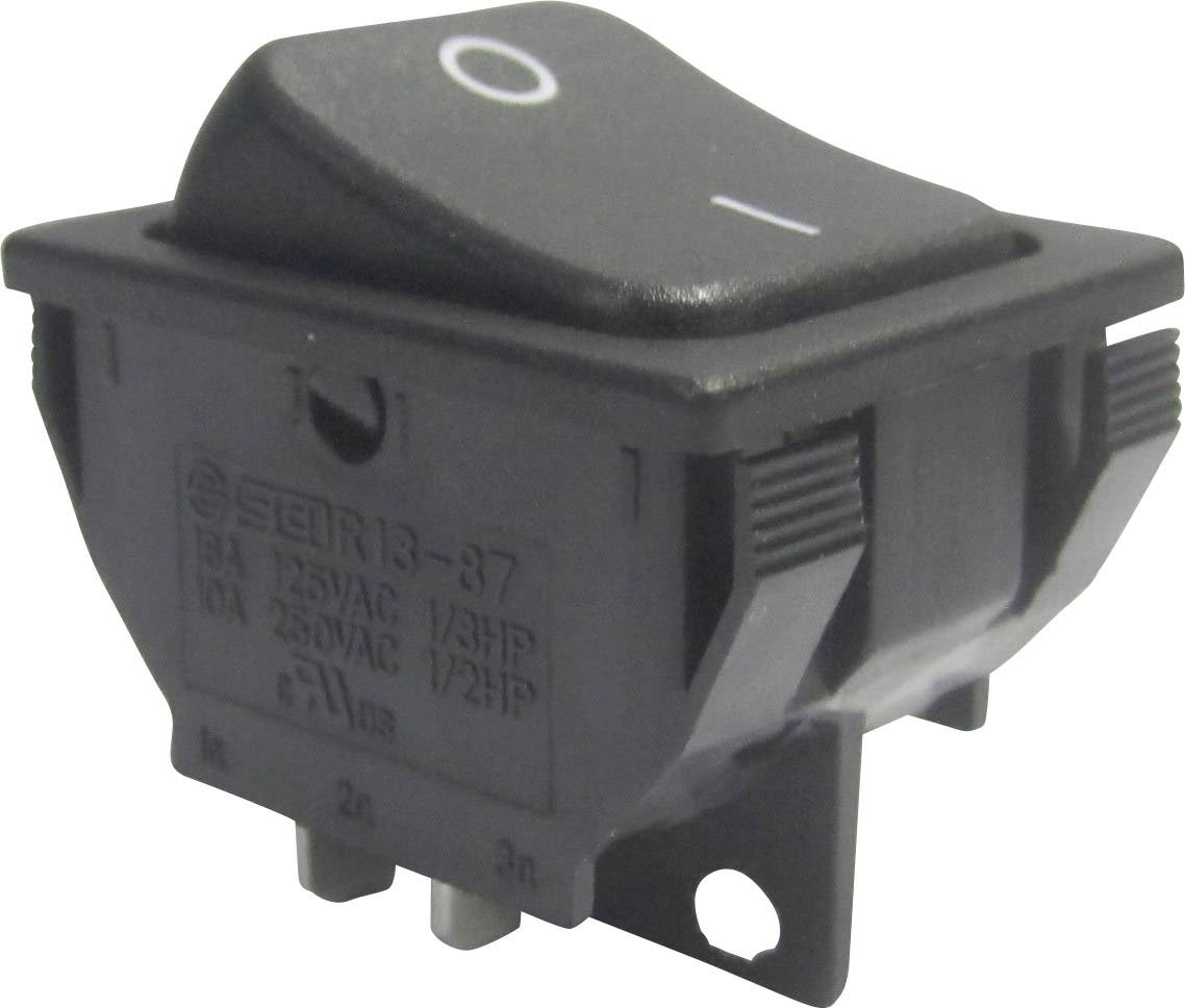 TRU COMPONENTS kolískový spínač TC-R13-87A-02 250 V/AC 10 A 1x vyp/zap s aretáciou 1 ks