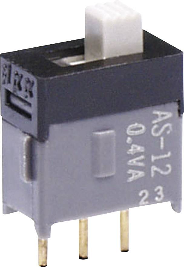 NKK Switches AS12AP Interruttore a slitta 28 V DC/AC 0.1 A 1 x On / On 1 pz.