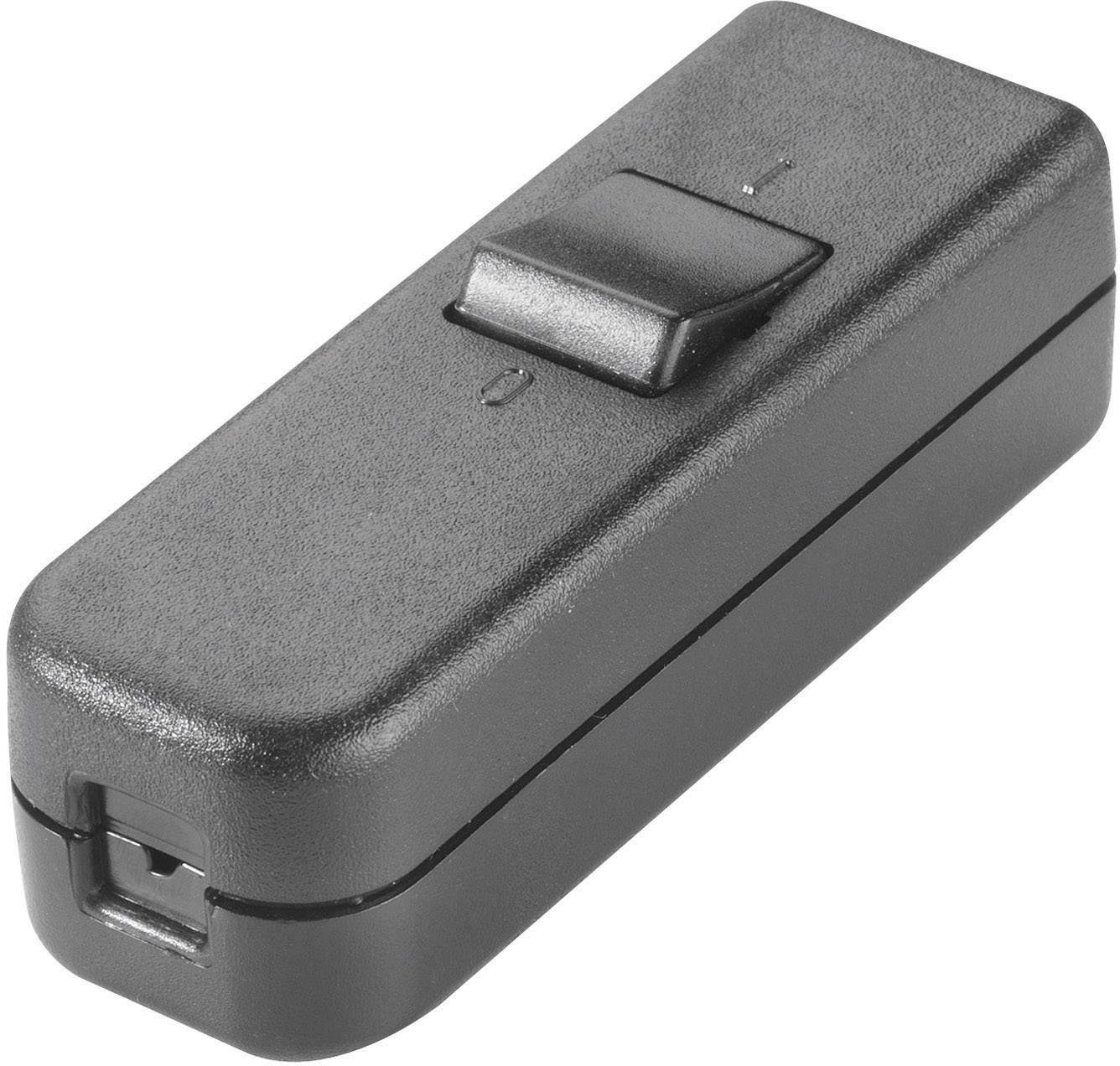 interBär 8006-004.01 Interruttore a filo passante Nero 1 x Off / On 6 A 1 pz.