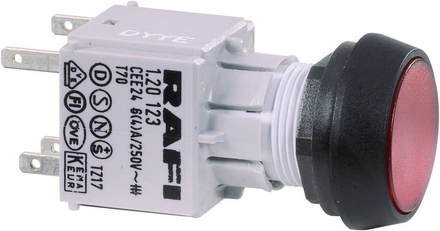 RAFI 1.30.070.021/1002 RAFIX 16 130070021/1002 Pulsante Piatto Trasparente 1 pz.