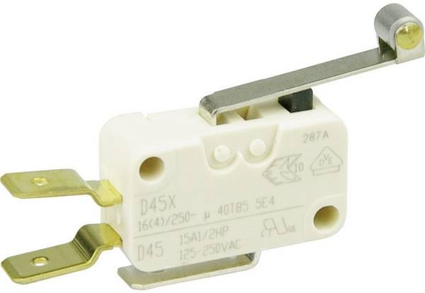 ZF D459-V3RD mikrospínač D459-V3RD 250 V/AC 16 A 1x zap/(zap)  bez aretácie 1 ks