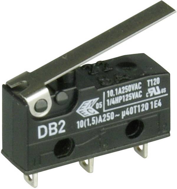 ZF DB2C-A1LC mikrospínač DB2C-A1LC 250 V/AC 10 A 1x zap/(zap)  bez aretácie 1 ks
