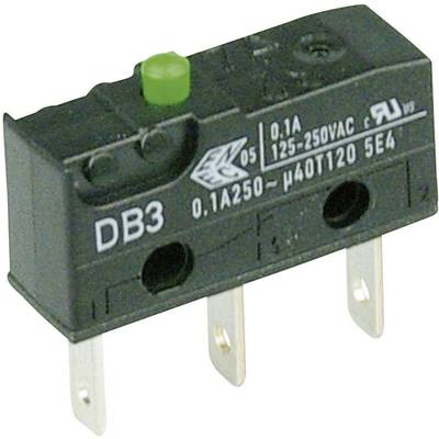 ZF DB3C-B1AA mikrospínač DB3C-B1AA 250 V/AC 0.1 A 1x zap/(zap) bez aretácie 1 ks