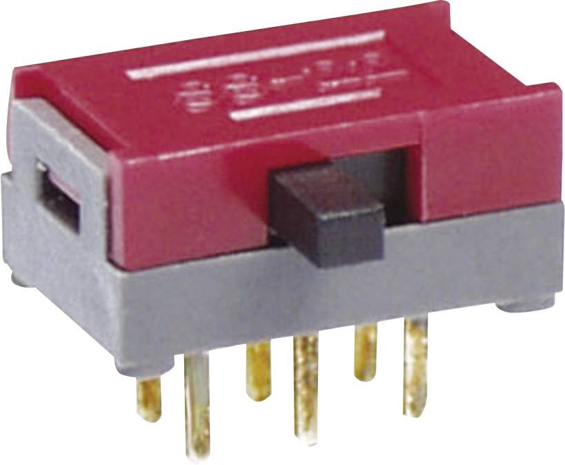 NKK Switches SS22SDP2 Interruttore a slitta 30 V/DC 0.1 A 2 x On / On 1 pz.