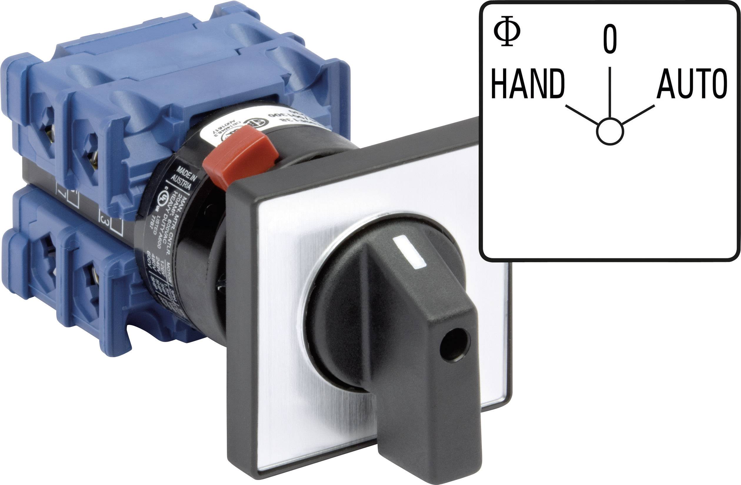 Kraus & Naimer CH10.A212.FT2.F085 Interruttore 20 A 2 x 60 ° Grigio, Nero 1 pz.