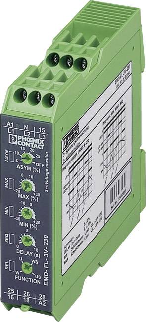 Relè di monitoraggio 2 scambi Phoenix Contact EMD-FL-3V-230 1 pz.