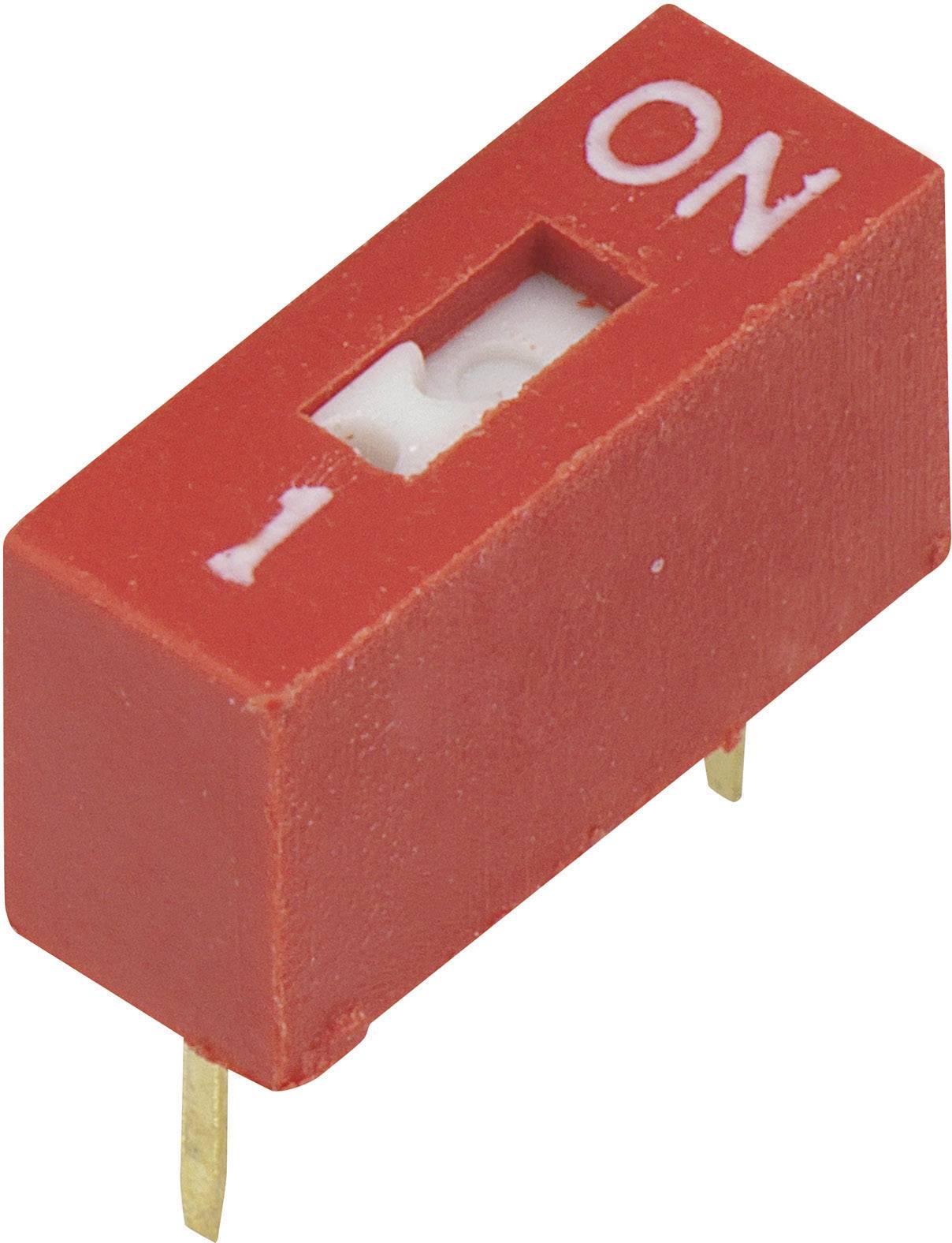 TRU COMPONENTS 704809 DSR-01 DIP Switch Numero Poli (num) 1 Slide 1 pz.