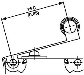 Saia V4NST7YRUL Microschakelaar V4NST7YRUL 250 V/AC 5 A 1x aan/(aan) IP67 Moment 1 stuk(s) afbeelding