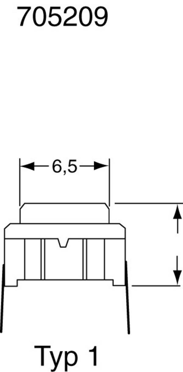 MEC 3CSH9,  3CSH9 tlačidlo, 24 V/DC, 0.05 A, 1 ks