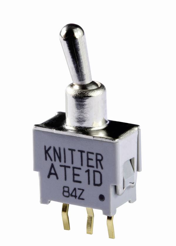 Knitter-Switch ATE 2D pákový spínač 48 V DC/AC 0.05 A 2x zap/zap  s aretáciou 1 ks