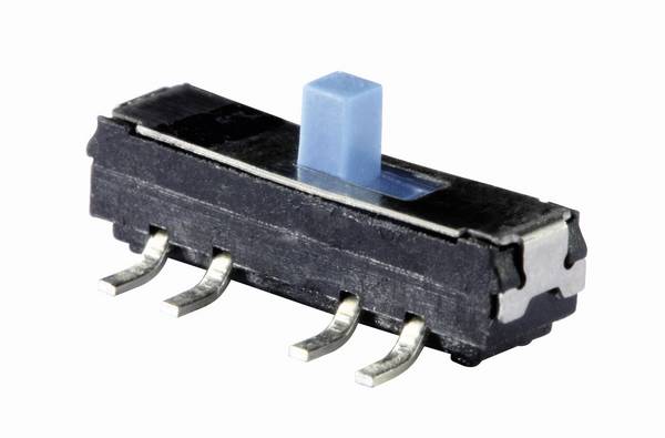 Knitter-Switch MMS 228 posuvný prepínač  0.2 A 2x zap/zap  1 ks